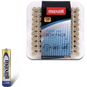 MAXELL - PAQUETE DE PILAS ALCALINAS AAA LR03*100 PILAS MAXELL