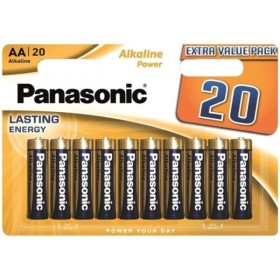 PANASONIC - BLISTER DE PILE AA ALCALINE BRONZE LR6*20 PANASONIC