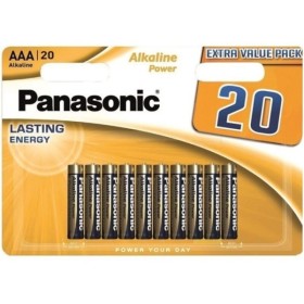 PANASONIC - PILE ALCALINE AAA BRONZE LR03 BLISTER*20 PANASONIC