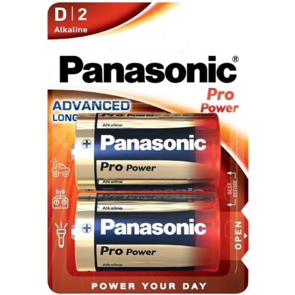 PANASONIC - PILA ALCALINA D PRO POWER LR20 BLISTER*2 PANASONIC
