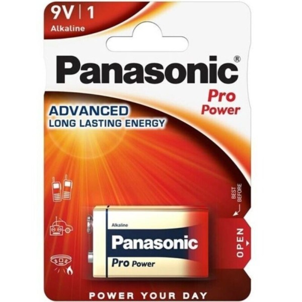 PANASONIC - PILE ALCALINE PRO POWER 9V LR61 BLISTER*1 PANASONIC
