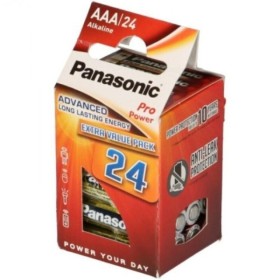 PANASONIC - PAQUETE DE 24 PILAS ALCALINAS AAA LR03 PRO POWER PANA