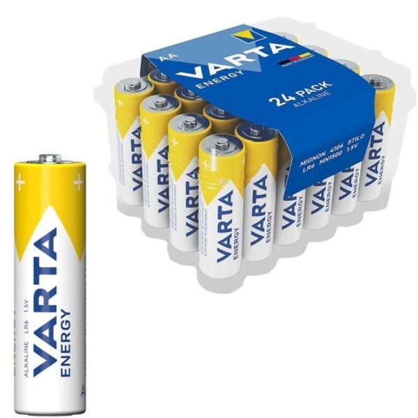 VARTA - ENERGY PACK DE PILES ALCALINES AA LR6*24 PILES VARTA