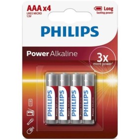PHILIPS - PILAS ALCALINAS AAA LR03 BLISTER*4 PHILLIPS - Pilas alc