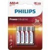 PHILIPS - PILHA ALCALINA AAA LR03 BLISTER*4 PHILLIPS - Pilhas alcalinas