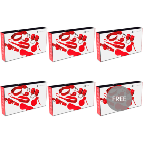 EXPERIENCE - KIT FÉTICHE BDSM SÉRIE ROUGE 5+1 GRATUIT EXPERIENCE