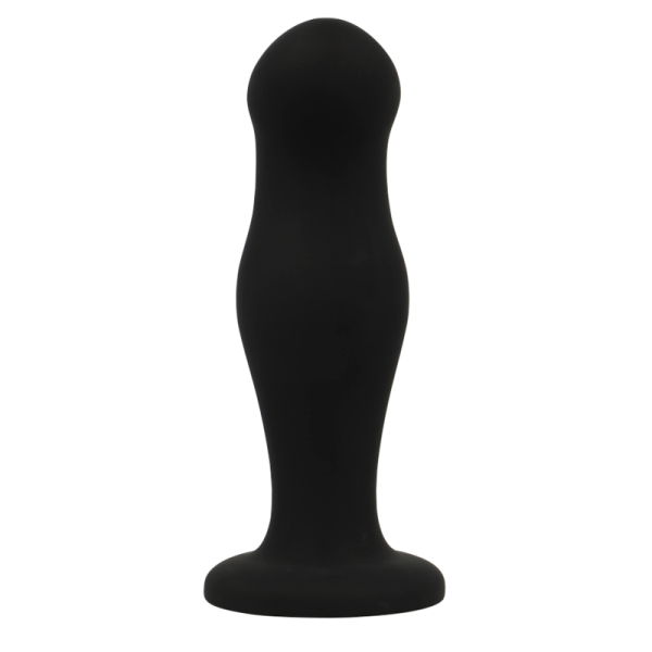 BLACK&SILVER - SEAN PLUG ANAL PREMIUM SILICONE NOIR BLACK&SILVER