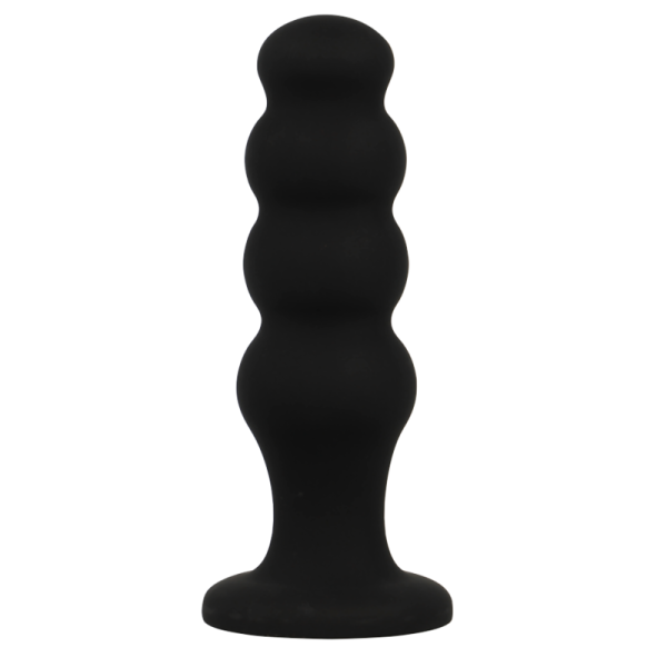 BLACK&SILVER - PLUG ANAL EN SILICONE SCOTT PREMIUM NOIR BLACK&SILVER