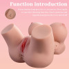 Torse Féminin Réaliste 36 cm - Vibromasseur XISE | Livraison Discrète