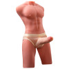 XISE Jason Demi-Corps Torse Homme 55 cm - Réaliste, Poussées & Vibrations - Livraison Discrète