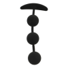 BLACK&SILVER - CHAPELET ANAL HARRY 3 SPHÈRES EN SILICONE 14 CM BLACK&SILVER