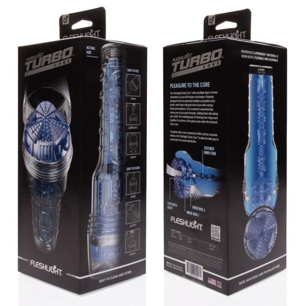 FLESHLIGHT - TURBO CORE HIELO AZUL FLESHLIGHT ORIGEN