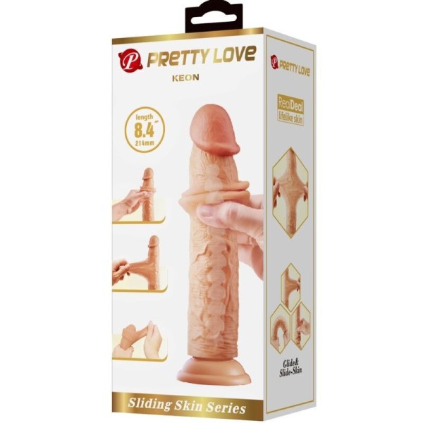 DILDO REALISTA KEON 21 CM FLESH PRETTY LOVE - Penes realistas