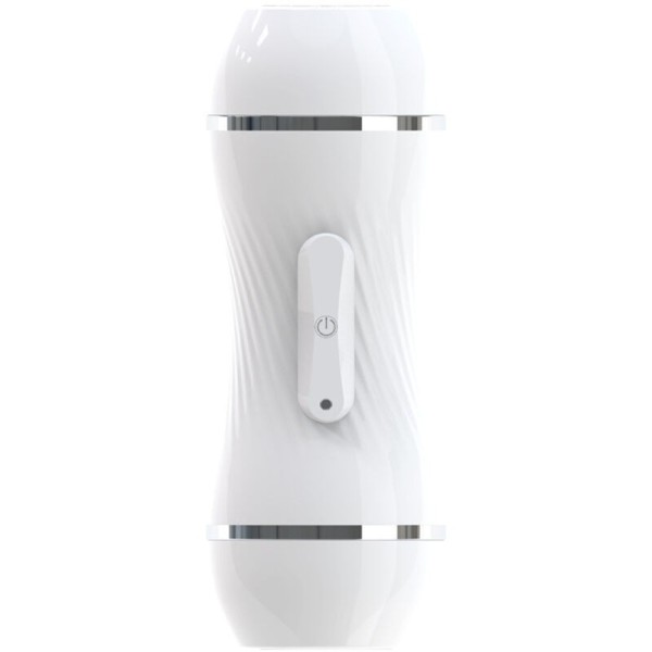 ARMONY - MASTURBATEUR DOUBLE VIBRATEUR VAGIN ET BOUCHE BLANC ARMONY FOR HIM