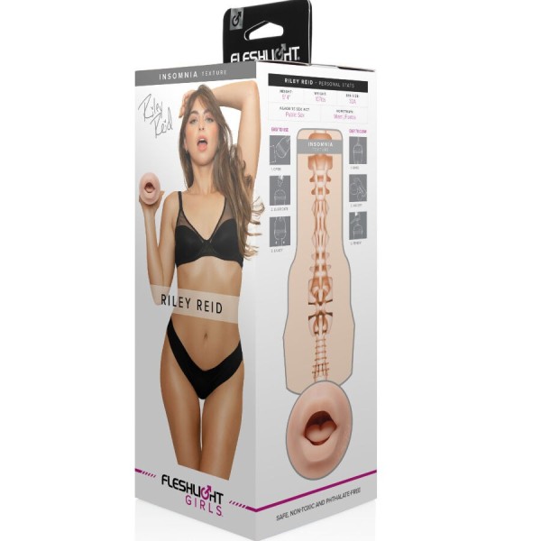 MASTURBATEUR BOUCHE RILEY REID INSOMNIA FLESHLIGHT GIRLS