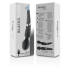 BLACK&SILVER - BECK WAND ET ONDES STIMULANTES EN SILICONE 2 EN 1 BLACK&SILVER