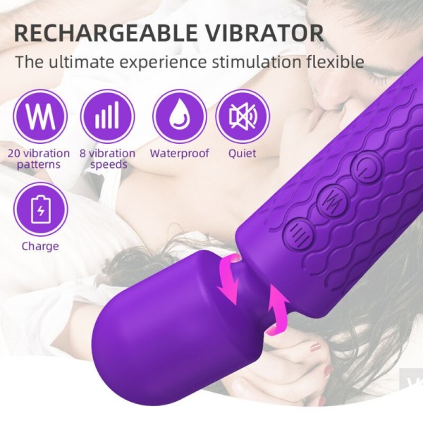 ARMONY - MASSEUR ET VIBRATEUR VIOLETTE ARMONY MASSAGERS