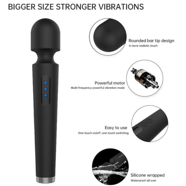 ARMONY - X POWER GRAND MASSAGE & VIBRATEUR 7 VIBRATIONS NOIR ARMONY MASSAGERS