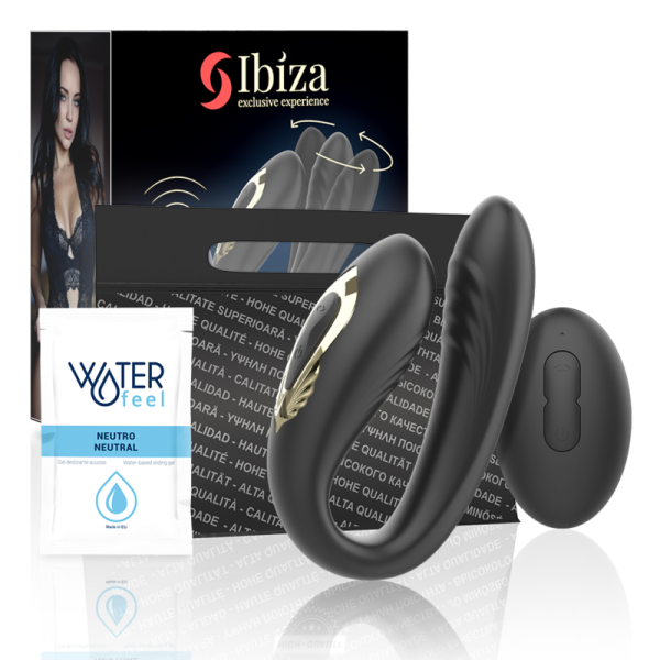 IBIZA - DOUBLE VIBRATEUR ROTATIF IBIZA TECHNOLOGY - Télécommande