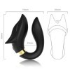 ARMONY - VIBRADOR FOX PARA CASAIS CONTROLE REMOTO PRETO ARMONY PARA CASAIS