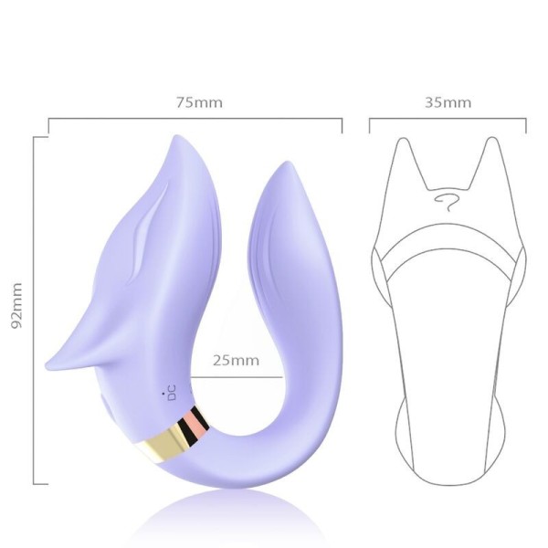ARMONY - FOX VIBRADOR PARA PAREJAS CONTROL REMOTO PÚRPURA ARMONY 
