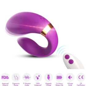 ARMONY - VIBRATEUR CROISSANT POUR COUPLES TÉLÉCOMMANDE VIOLET ARMONY FOR COUPLES