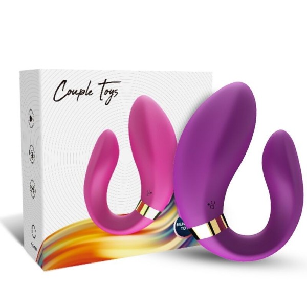 ARMONY - VIBRADOR CRESCENTE PARA CASAIS CONTROLE REMOTO ROXO ARMONY PARA CASAIS