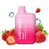 LOST MARY - (PACK PROFESSIONNEL EXPOSANT -10 UNITÉS) BM600 NICOTINE VAPER 2% JETABLE FRAISE GLACE LOST MARY