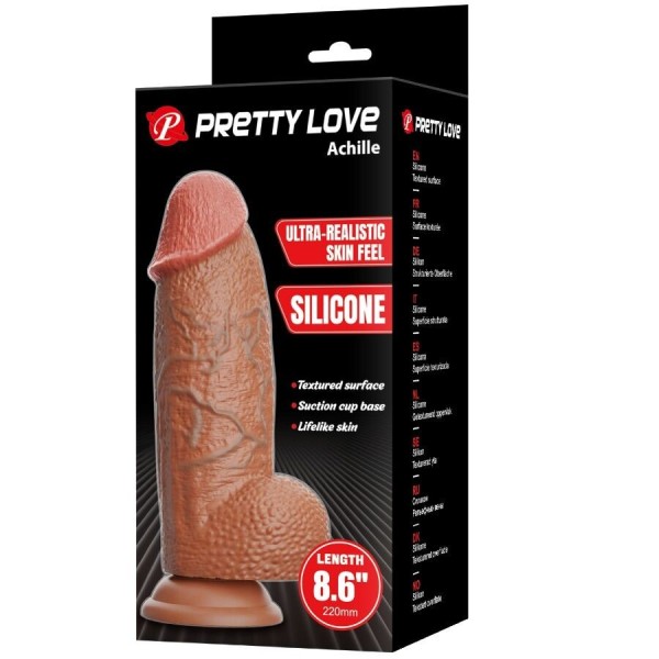 PRETTY LOVE - GODE ULTRA RÉALISTE ACHILLE 22 CM PRETTY LOVE HIGH GRADE