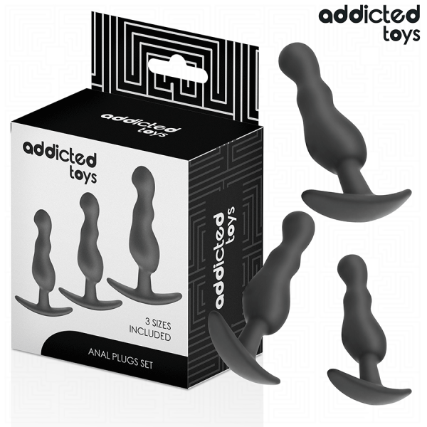 ADDICTED TOYS - LOT DE 3 PLUG ANAL MODÈLE 1 ADDICTED TOYS