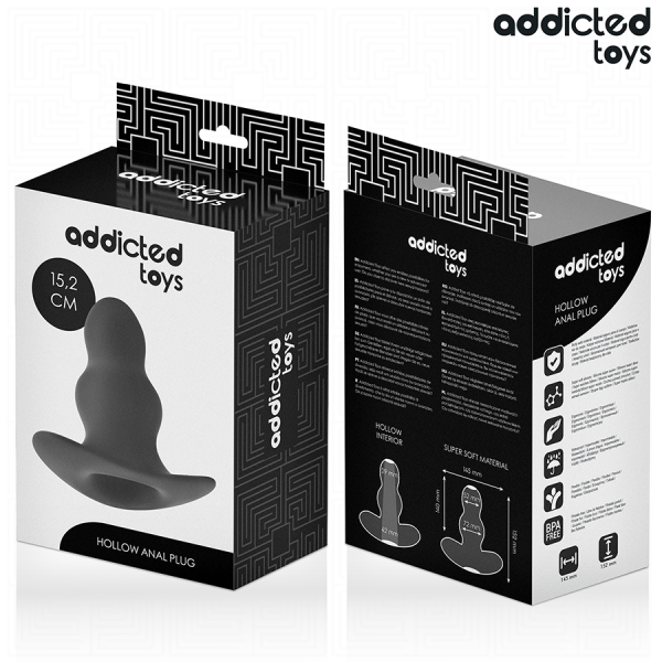 ADDICTED TOYS - PLUG ANAL CREUX TAILLE XXL 15,2 CM ADDICTED TOYS