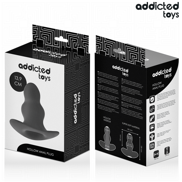 ADDICTED TOYS - PLUG ANAL CREUX TAILLE XL 13,9 CM ADDICTED TOYS