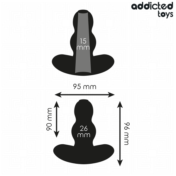 ADDICTED TOYS - PLUG ANAL HUECO TALLA M 9,6 CM ADDICTED TOYS