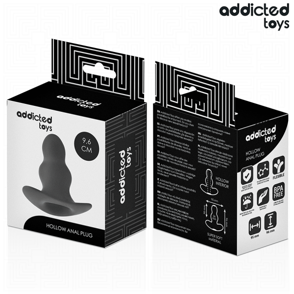ADDICTED TOYS - PLUG ANAL CREUX TAILLE M 9,6 CM ADDICTED TOYS
