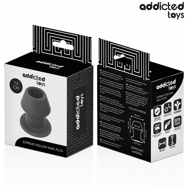 ADDICTED TOYS - PLUG ANAL CREUX EXTRÊME TAILLE S 7,5 CM ADDICTED TOYS