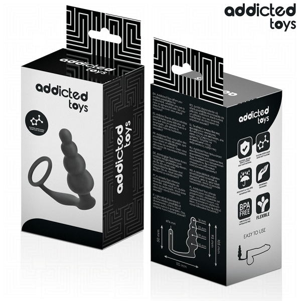 ADDICTED TOYS - PLUG ANAL CON ANILLO MODELO 5 ADDICTED TOYS