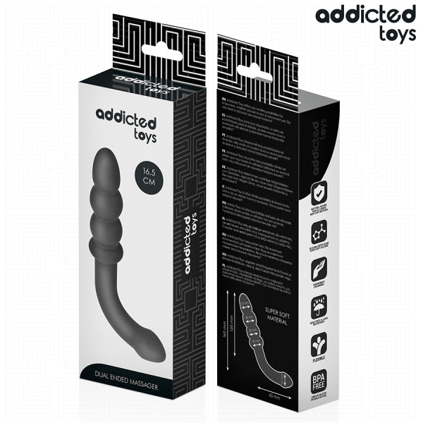 MASAJEADOR DOBLE 16,5 CM ADDICTED TOYS - Plugs anales