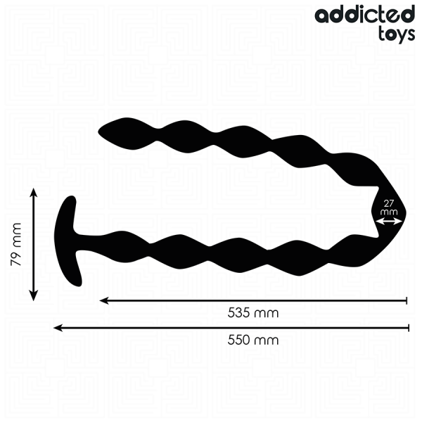 ADDICTED TOYS - PLUG ANAL EXTRA LONG ADDICTED TOYS - Bouchons anaux