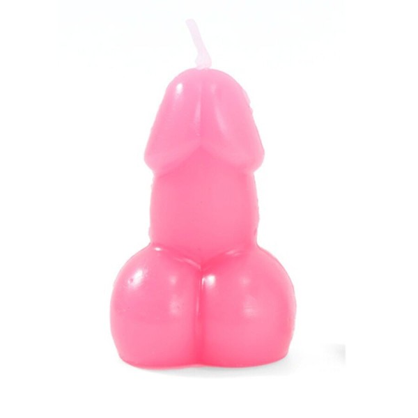 VELA EN FORMA DE PENE COLOR FUCSIA DIABLO PICANTE