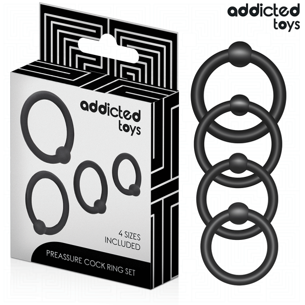 ADDICTED TOYS - LOT D'ANNEAUX EN SILICONE À PRESSION ADDICTED TOYS