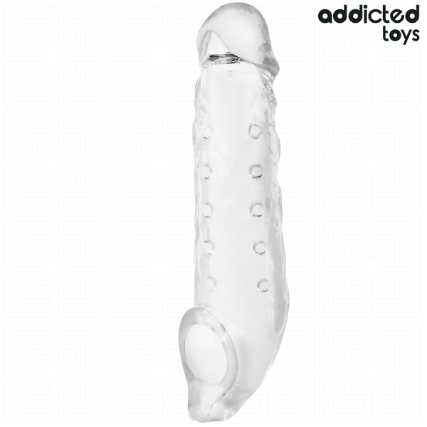ADDICTED TOYS - EXTENSIÓN DE PENE TRANSPARENTE TALLA S 23 CM ADDI