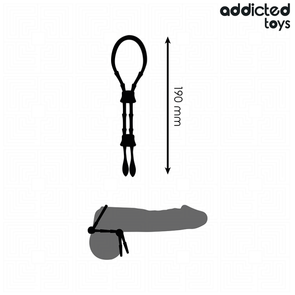 ADDICTED TOYS - CORDE EN SILICONE RÉGLABLE POUR LE PÉNIS ADDICTED TOYS