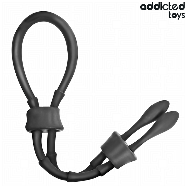 ADDICTED TOYS - CUERDA DE SILICONA AJUSTABLE PARA EL PENE ADDICTE