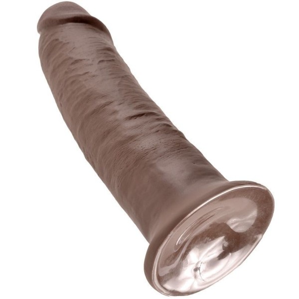 KING COCK - 10 GODEUE MARRON 25.4 CM KING COCK - Pénis réalistes