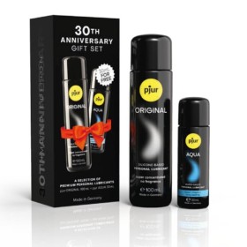 PJUR - COFFRET 30E ANNIVERSAIRE PJUR ORIGINAL 100 ML + PJUR AQUA 30 ML EN CADEAU PJUR