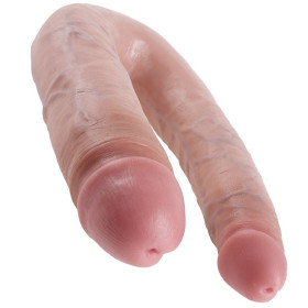 Double Gode Pénétration 17.8cm Naturel – Livraison Discrète, Pas Cher!