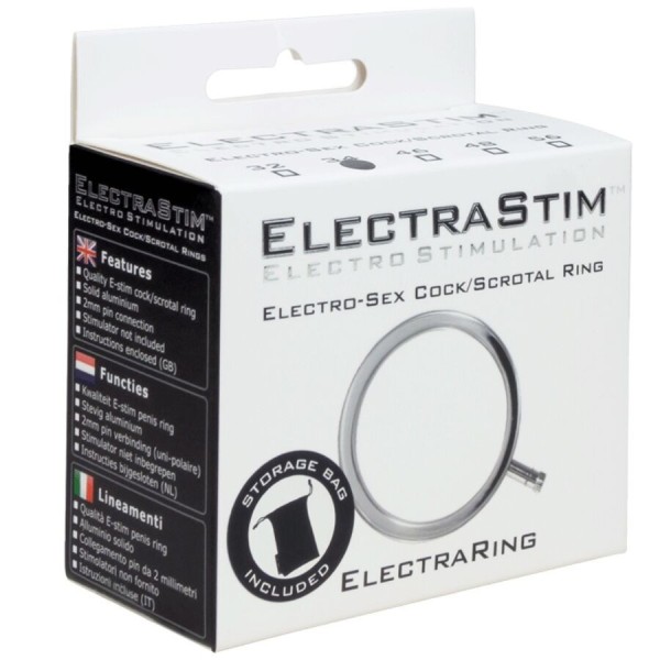 ELECTRASTIM - ELECTRARINGS ANNEAU PÉNIS EN MÉTAL 34 MM ELECTRASTIM