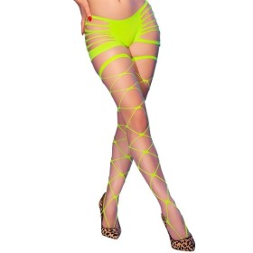 CHILIROSE - CR 4867 COLLANTS RÉSEILLE VERT FLUO AVEC TROUS CHILIROSE ACCESORIES
