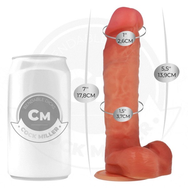 COCK MILLER - GODE ARTICULABLE HYPERRÉALISTE 17,8 CM COCK MILLER