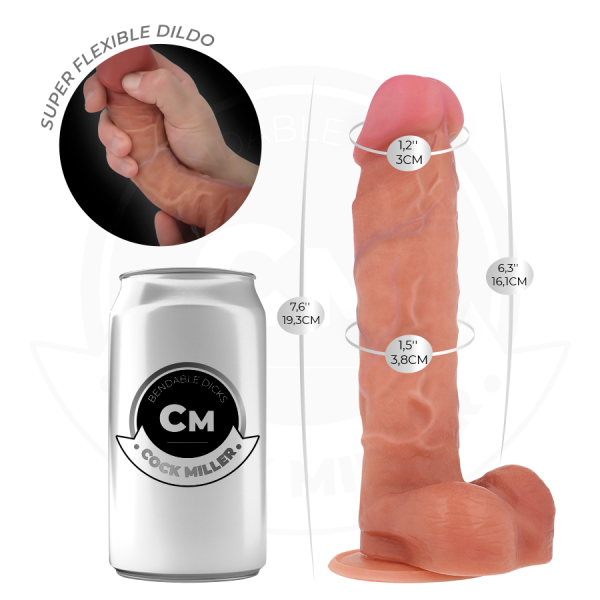 COCK MILLER - DILDO ARTICULÁVEL HIPERREALISTA 19,3 CM COCK MILLER